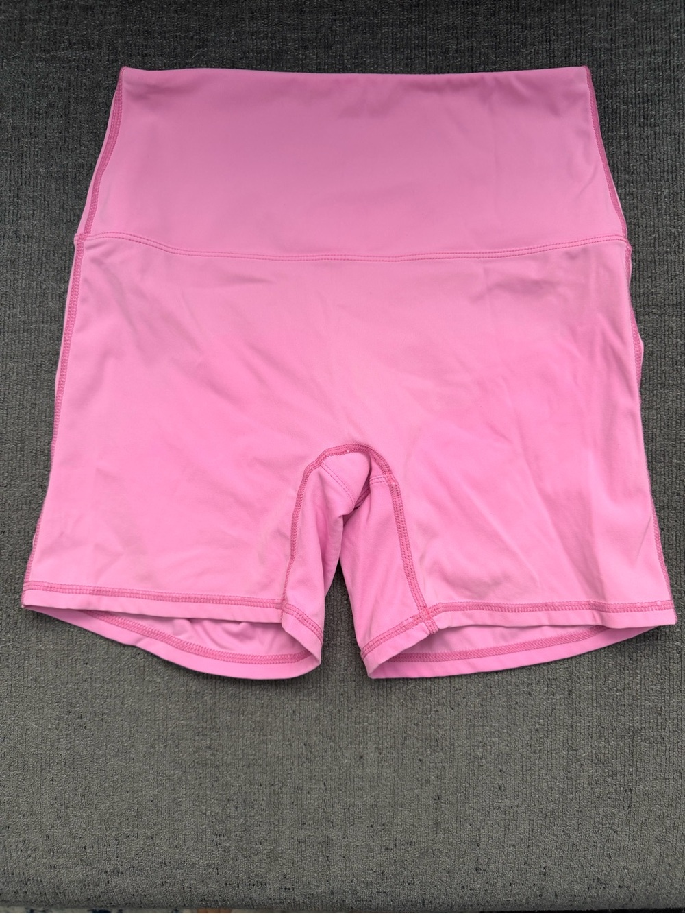 High-Waist Pink Women’s Athletic Shorts